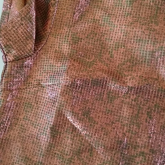 Glamorous Rose Gold Jacquard top - Picture 4 of 6